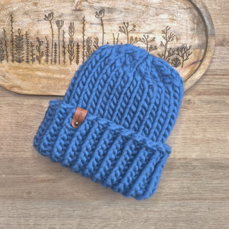 Pletená chunky čiapka Dusty Denim Pletená chunky čiapka Dusty Denim