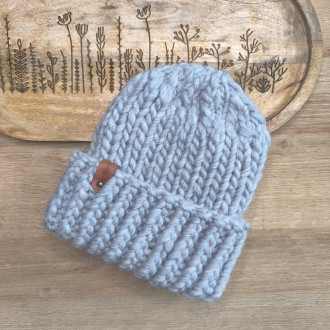 Pletená chunky čiapka Rocky Grey Pletená chunky čiapka Rocky Grey
