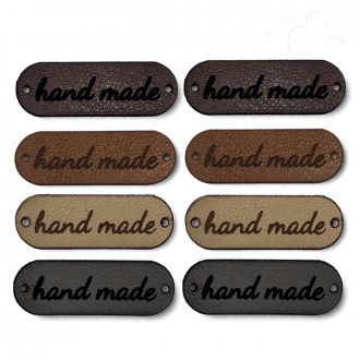 Kožené štítky Handmade set 8 kusov