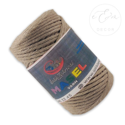 Masel Yarn 3 mm latte Masel Yarn 3 mm latte