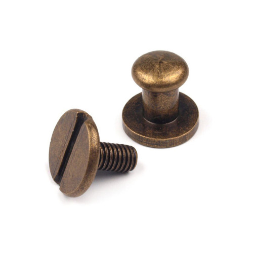 Sedlársky nit skrutkovací Ø 6 mm staromosadz (9 mm) Sedlársky nit skrutkovací Ø 6 mm staromosadz (9 mm)