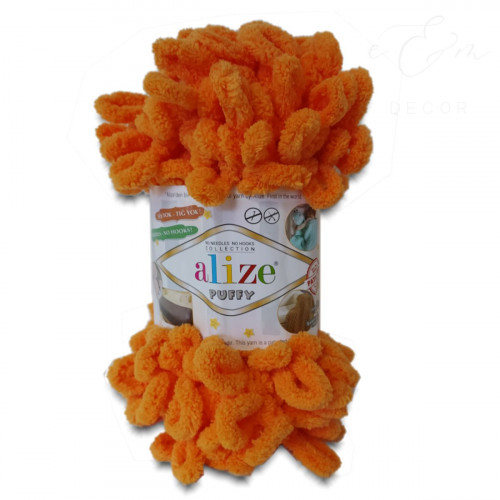 Alize Puffy 336 oranžová Alize Puffy 336 oranžová