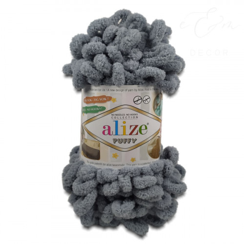 Alize Puffy 428 stredne sivá Alize Puffy 428 stredne sivá