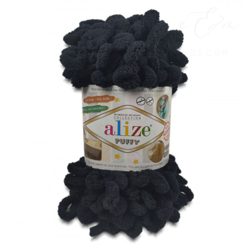 Alize Puffy 1060 čierna so sivým nádychom Alize Puffy 1060 čierna so sivým nádychom