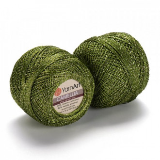 Yarn Art Camellia 420 zeleno zlatá Yarn Art Camellia 420 zeleno zlatá
