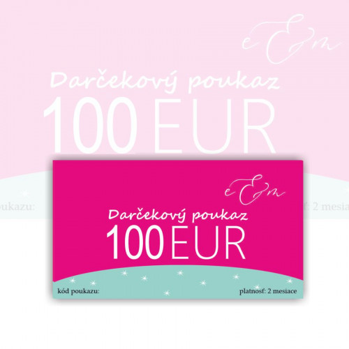 Darčekový poukaz v hodnote 100 EUR