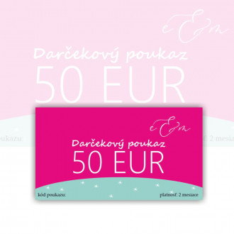 Darčekový poukaz v hodnote 50 EUR